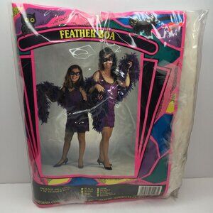 California Costume Collections 78" White Feather Bow Dress Up Make Believe Play